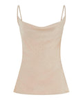 GUESS APP D PRE Canotta Mara camisole con strass beige