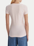 GUESS APP D PRE T-shirt logo script ROSA CHIARO