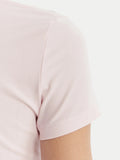 GUESS APP D PRE T-shirt logo script ROSA CHIARO