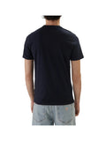 GUESS APP U COL T-shirt triangle logo blu