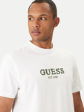 GUESS APP U COL T-shirt logo contrast bianco