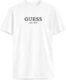 GUESS APP U COL T-shirt logo contrast bianco