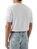 GUESS APP U COL T-shirt basic small patch logo in cotone modal bianco
