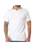 GUESS APP U COL Polo Nolan con scritta bianco