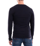 GUESS APP U PRE T-shirt manica lunga core tee blu