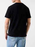 GUESS APP U PRE T-shirt logo shimmer 4g nero