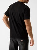GUESS APP U PRE T-shirt logo su manica nero