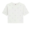 GUESS ATH D COL T-shirt Silvy bianco