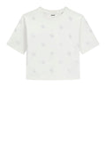 GUESS ATH D COL T-shirt Silvy bianco