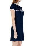 GUESS ATH D COL Abito Mila dress BLU/B.CO