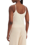GUESS ATH D COL Top Jasmine aderente sabbia