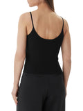 GUESS ATH D COL Top Jasmine aderente nero