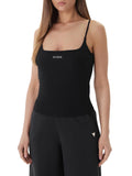 GUESS ATH D COL Top Jasmine aderente nero