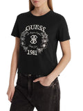 GUESS ATH D PRE T-shirt con stampa Maddalena nero