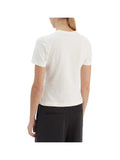GUESS ATH D PRE T-shirt octavia logo bianco