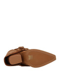 I AM CRCHC Stialetto texano alto con frange nocciola