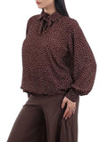I AM DRSS-FNTSY Blusa con pois MORO