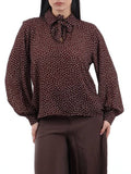 I AM DRSS-FNTSY Blusa con pois MORO