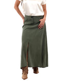 I AM FSHN-WY Gonna lunga in tencel militare