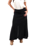I AM FSHN-WY Gonna lunga in tencel nero