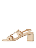 I AM MRY&C Sandalo con tacco basso beige