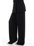I AM R-CMPN Pantalone palazzo da completo nero