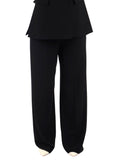 I AM R-CMPN Pantalone palazzo da completo nero