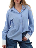 I AM R-CMPN Camicia a righe celeste