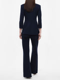 IMPERIAL D Pantalone a zampa da completo blu