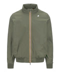 K-WAY U Giubbotto Amaury stretch nylon jersey verde chiaro