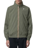 K-WAY U Giubbotto Amaury stretch nylon jersey verde chiaro