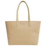 LACOSTE ACC. Borsa tote con zip Anna beige