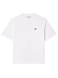 LACOSTE D T-shirt essential con logo bianco