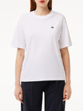 LACOSTE D T-shirt essential con logo bianco