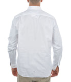LACOSTE U Camicia basic con logo coccodrillo bianco