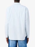 LACOSTE U Camicia regular fit a righe Pinpoint B.CO/CIELO