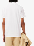 LACOSTE U Polo regolare in misto cotone bianco