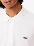 LACOSTE U Polo regolare in misto cotone bianco