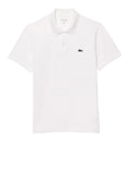 LACOSTE U Polo regolare in misto cotone bianco