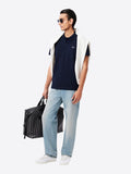 LACOSTE U Polo regolare in misto cotone blu