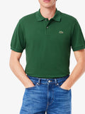 LACOSTE U Polo in cotone piquet light verdone