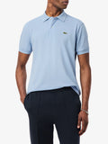 LACOSTE U Polo in cotone piquet light celeste