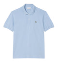 LACOSTE U Polo in cotone piquet light celeste