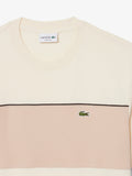 LACOSTE U T-shirt con banda BEIGE/SABBIA