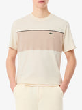 LACOSTE U T-shirt con banda BEIGE/SABBIA