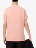 LACOSTE U T-shirt in cotone pima salmone
