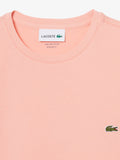 LACOSTE U T-shirt in cotone pima salmone