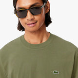 LACOSTE U T-shirt basic in cotone verde