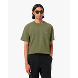LACOSTE U T-shirt basic in cotone verde