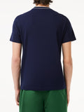 LACOSTE U T-shirt con profili in contrasto blu